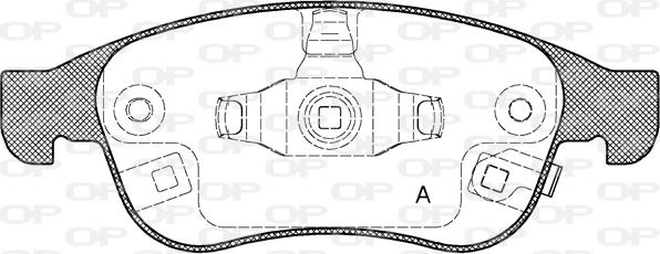 Open Parts BPA1248.12 - Bremžu uzliku kompl., Disku bremzes autodraugiem.lv