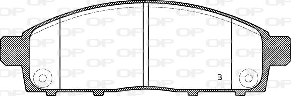 Open Parts BPA1242.01 - Bremžu uzliku kompl., Disku bremzes autodraugiem.lv