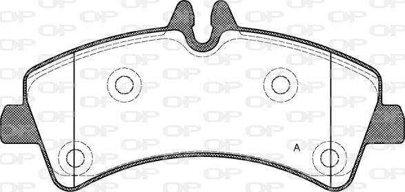 Open Parts BPA1247.00 - Bremžu uzliku kompl., Disku bremzes autodraugiem.lv