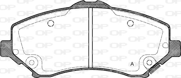 Open Parts BPA1259.02 - Bremžu uzliku kompl., Disku bremzes autodraugiem.lv