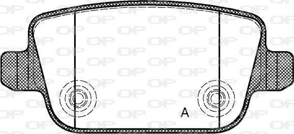 Open Parts BPA1256.00 - Bremžu uzliku kompl., Disku bremzes autodraugiem.lv