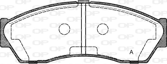 Open Parts BPA1253.00 - Bremžu uzliku kompl., Disku bremzes autodraugiem.lv