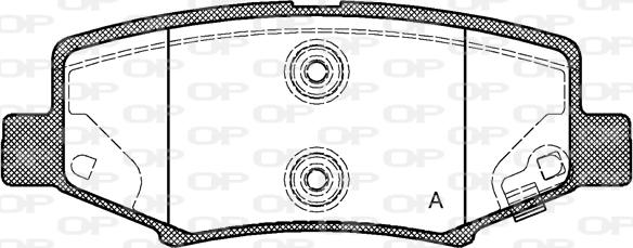 Open Parts BPA1264.02 - Bremžu uzliku kompl., Disku bremzes autodraugiem.lv