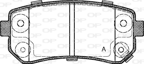 Open Parts BPA1209.02 - Bremžu uzliku kompl., Disku bremzes autodraugiem.lv
