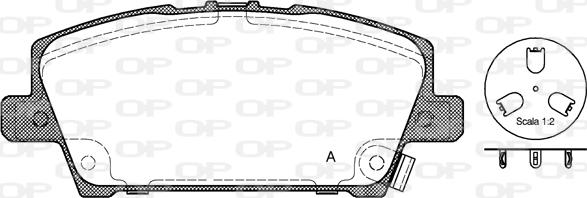 Open Parts BPA1205.02 - Bremžu uzliku kompl., Disku bremzes autodraugiem.lv