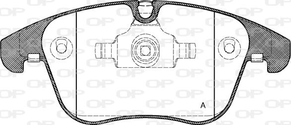 Open Parts BPA1219.00 - Bremžu uzliku kompl., Disku bremzes autodraugiem.lv