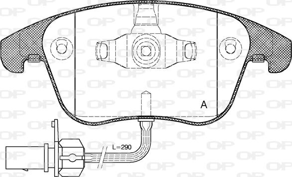 Open Parts BPA1219.11 - Bremžu uzliku kompl., Disku bremzes autodraugiem.lv