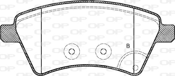Open Parts BPA1215.01 - Bremžu uzliku kompl., Disku bremzes autodraugiem.lv