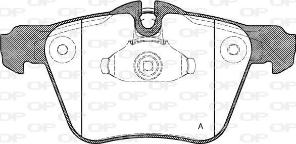 Open Parts BPA1217.00 - Bremžu uzliku kompl., Disku bremzes autodraugiem.lv