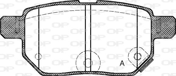 Open Parts BPA1286.22 - Bremžu uzliku kompl., Disku bremzes autodraugiem.lv