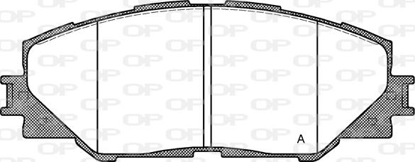 Open Parts BPA1234.00 - Bremžu uzliku kompl., Disku bremzes autodraugiem.lv