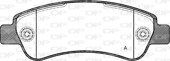 Open Parts BPA1238.00 - Bremžu uzliku kompl., Disku bremzes autodraugiem.lv