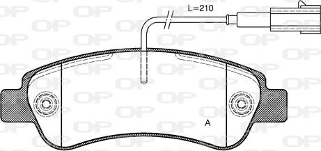 Open Parts BPA1238.02 - Bremžu uzliku kompl., Disku bremzes autodraugiem.lv