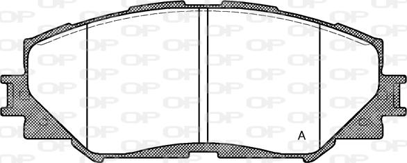 Open Parts BPA1232.00 - Bremžu uzliku kompl., Disku bremzes autodraugiem.lv