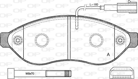 Open Parts BPA1237.01 - Bremžu uzliku kompl., Disku bremzes autodraugiem.lv