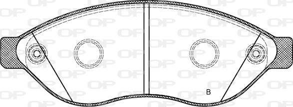 Open Parts BPA1237.12 - Bremžu uzliku kompl., Disku bremzes autodraugiem.lv