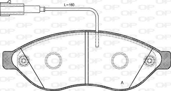 Open Parts BPA1237.12 - Bremžu uzliku kompl., Disku bremzes autodraugiem.lv