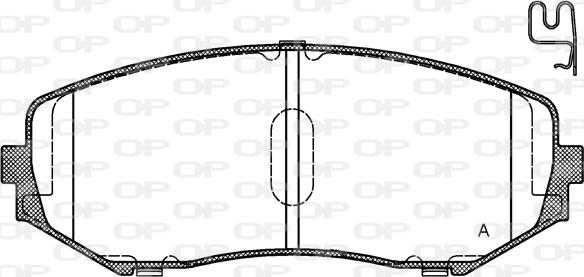 Open Parts BPA1225.02 - Bremžu uzliku kompl., Disku bremzes autodraugiem.lv