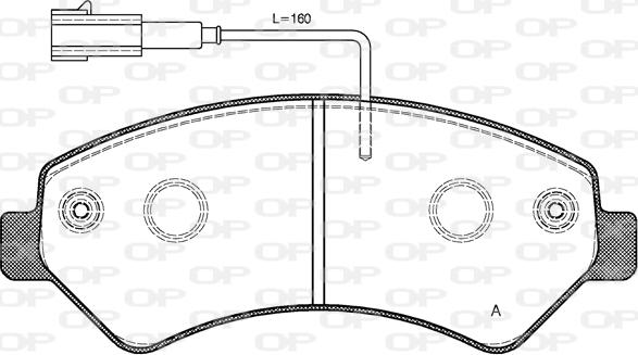 Open Parts BPA1275.12 - Bremžu uzliku kompl., Disku bremzes autodraugiem.lv