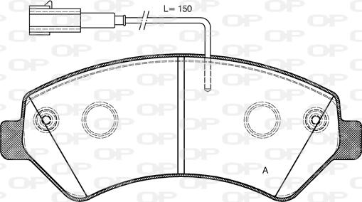 Open Parts BPA1275.22 - Bremžu uzliku kompl., Disku bremzes autodraugiem.lv