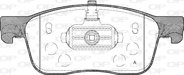 Open Parts BPA1719.00 - Bremžu uzliku kompl., Disku bremzes autodraugiem.lv