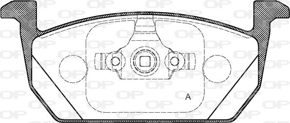Open Parts BPA1710.00 - Bremžu uzliku kompl., Disku bremzes autodraugiem.lv
