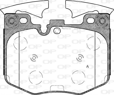 Open Parts BPA1711.00 - Bremžu uzliku kompl., Disku bremzes autodraugiem.lv