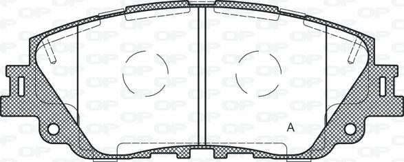 Open Parts BPA1787.00 - Bremžu uzliku kompl., Disku bremzes autodraugiem.lv