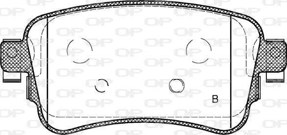 Open Parts BPA1720.00 - Bremžu uzliku kompl., Disku bremzes autodraugiem.lv