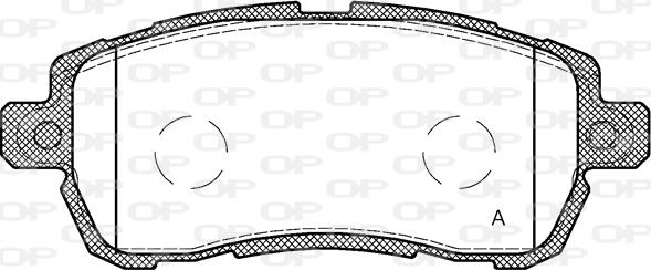 Open Parts BPA1728.00 - Bremžu uzliku kompl., Disku bremzes autodraugiem.lv