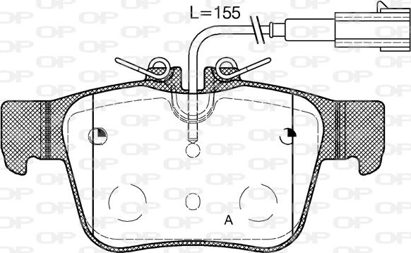 Open Parts BPA1722.02 - Bremžu uzliku kompl., Disku bremzes autodraugiem.lv
