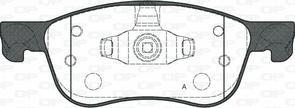 Open Parts BPA1776.00 - Bremžu uzliku kompl., Disku bremzes autodraugiem.lv