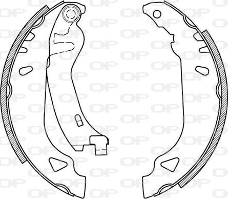 Open Parts BSA2094.00 - Bremžu loku komplekts autodraugiem.lv