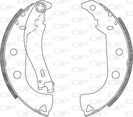 Open Parts BSA2092.00 - Bremžu loku komplekts autodraugiem.lv