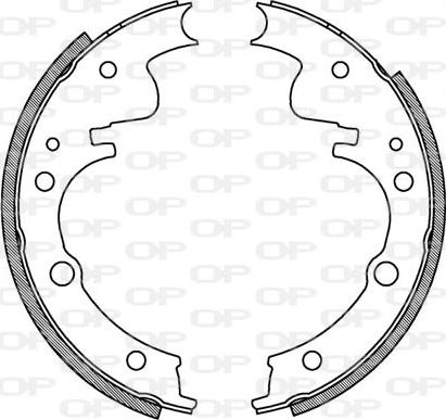 Open Parts BSA2045.00 - Bremžu loku komplekts autodraugiem.lv