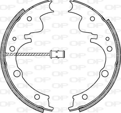 Open Parts BSA2046.00 - Bremžu loku komplekts autodraugiem.lv