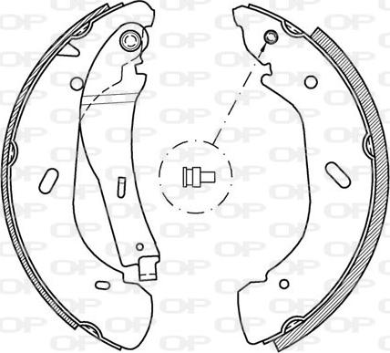 Open Parts BSA2048.00 - Bremžu loku komplekts autodraugiem.lv