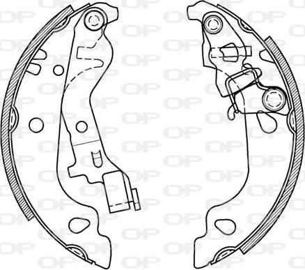 Open Parts BSA2043.00 - Bremžu loku komplekts autodraugiem.lv