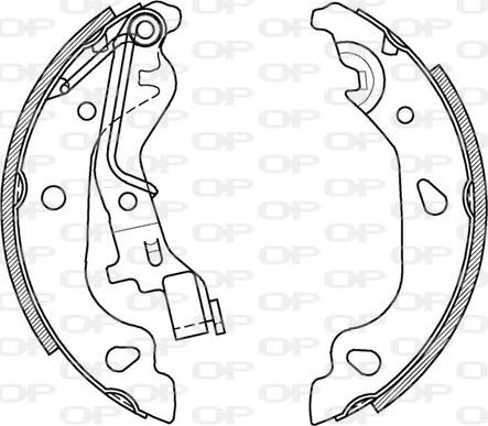 Open Parts BSA2042.00 - Bremžu loku komplekts autodraugiem.lv