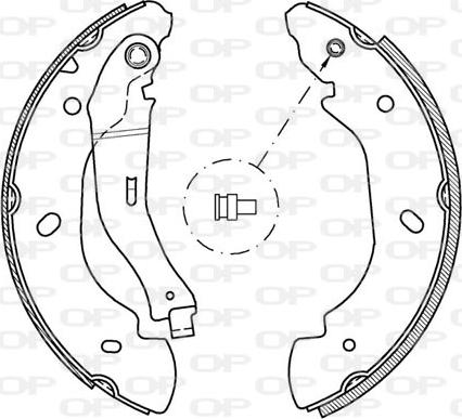 Open Parts BSA2047.00 - Bremžu loku komplekts autodraugiem.lv