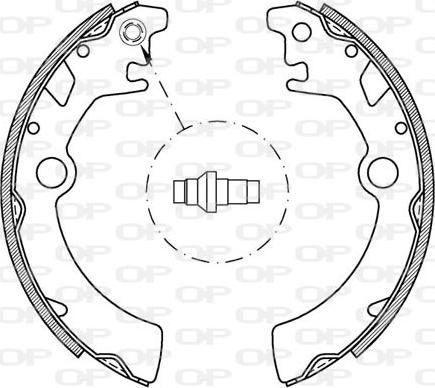 Open Parts BSA2054.00 - Bremžu loku komplekts autodraugiem.lv