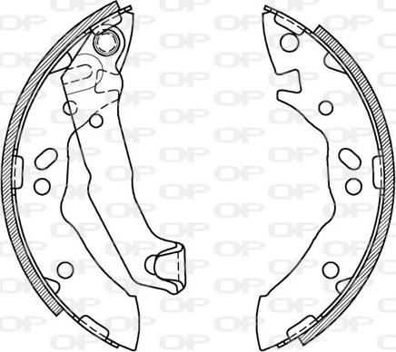 Open Parts BSA2056.00 - Bremžu loku komplekts autodraugiem.lv