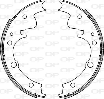 Open Parts BSA2058.00 - Bremžu loku komplekts autodraugiem.lv