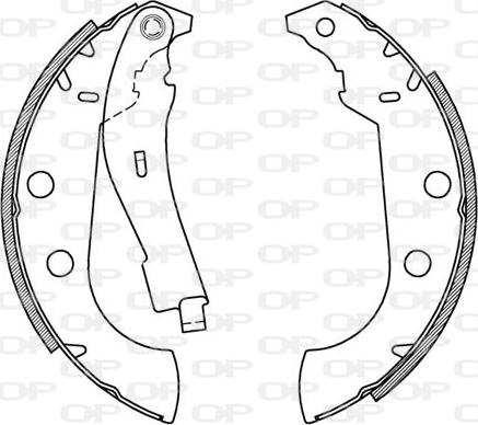 Open Parts BSA2064.00 - Bremžu loku komplekts autodraugiem.lv