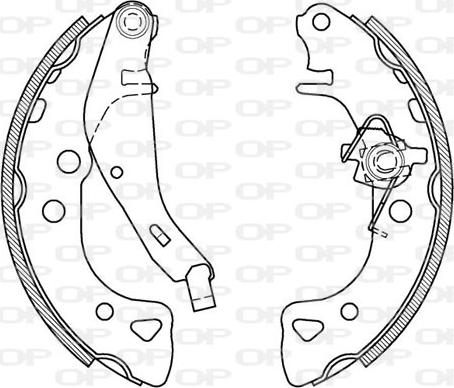 Open Parts BSA2061.00 - Bremžu loku komplekts autodraugiem.lv