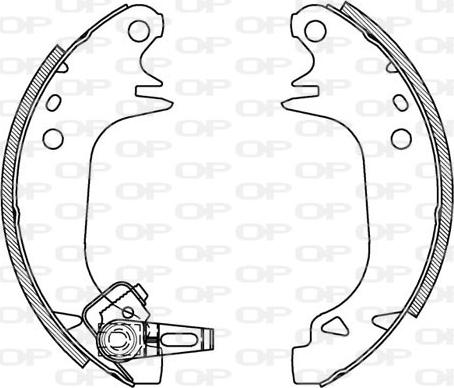 Open Parts BSA2062.00 - Bremžu loku komplekts autodraugiem.lv