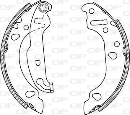 Open Parts BSA2067.00 - Bremžu loku komplekts autodraugiem.lv