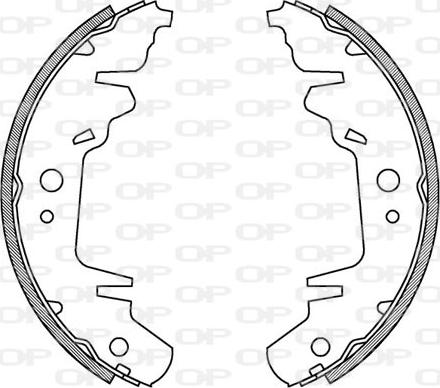 Open Parts BSA2004.00 - Bremžu loku komplekts autodraugiem.lv