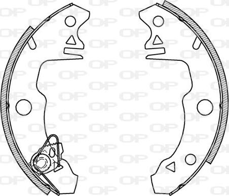 Open Parts BSA2005.00 - Bremžu loku komplekts autodraugiem.lv