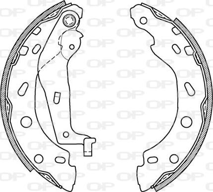 Open Parts BSA2000.00 - Bremžu loku komplekts autodraugiem.lv